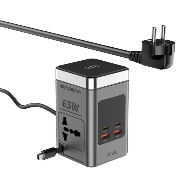 WiWU Wi-W040 65W GaN 8 in 1 Desktop Power Station