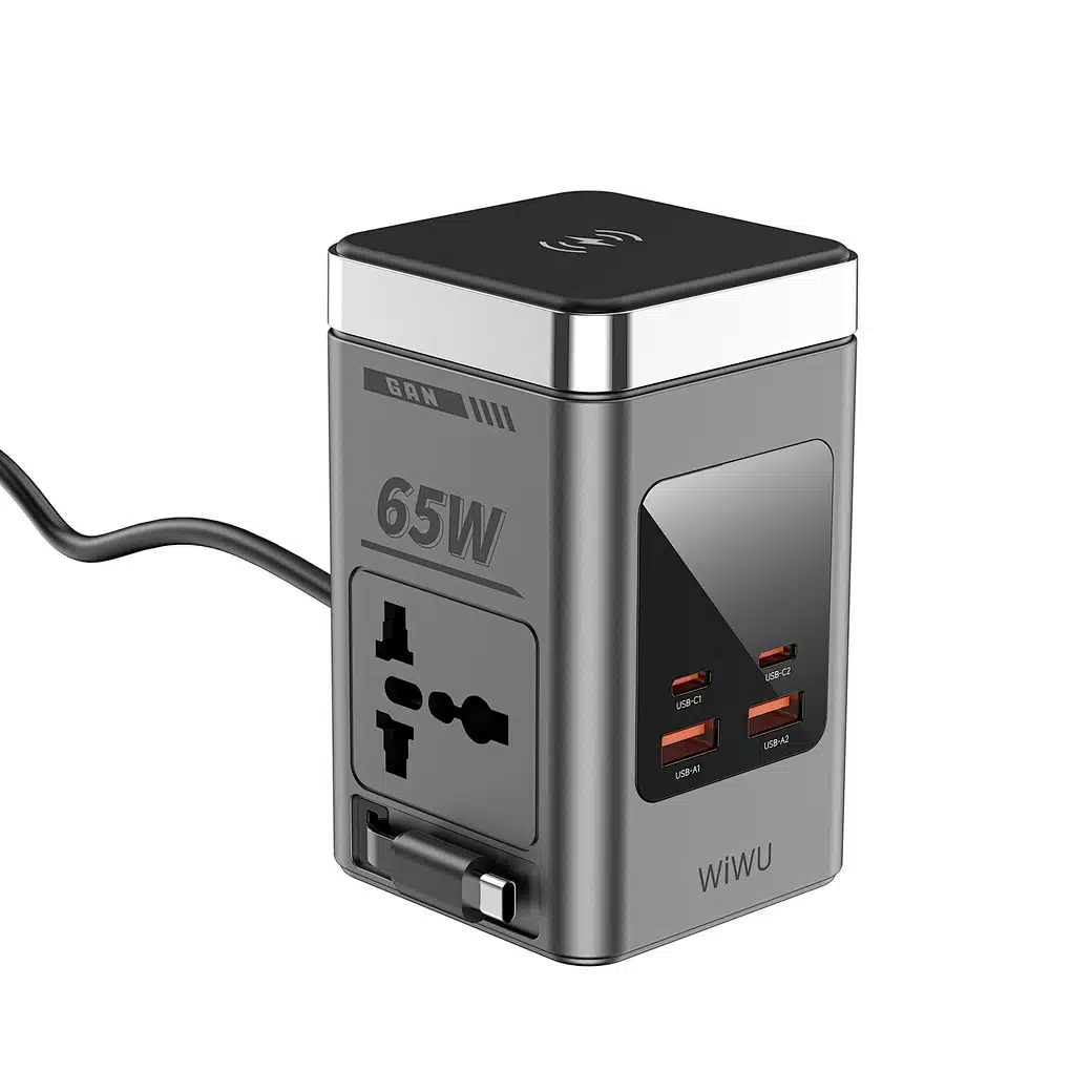 WiWU Wi W040 65W GaN 8 in 1 Desktop Power Station 5