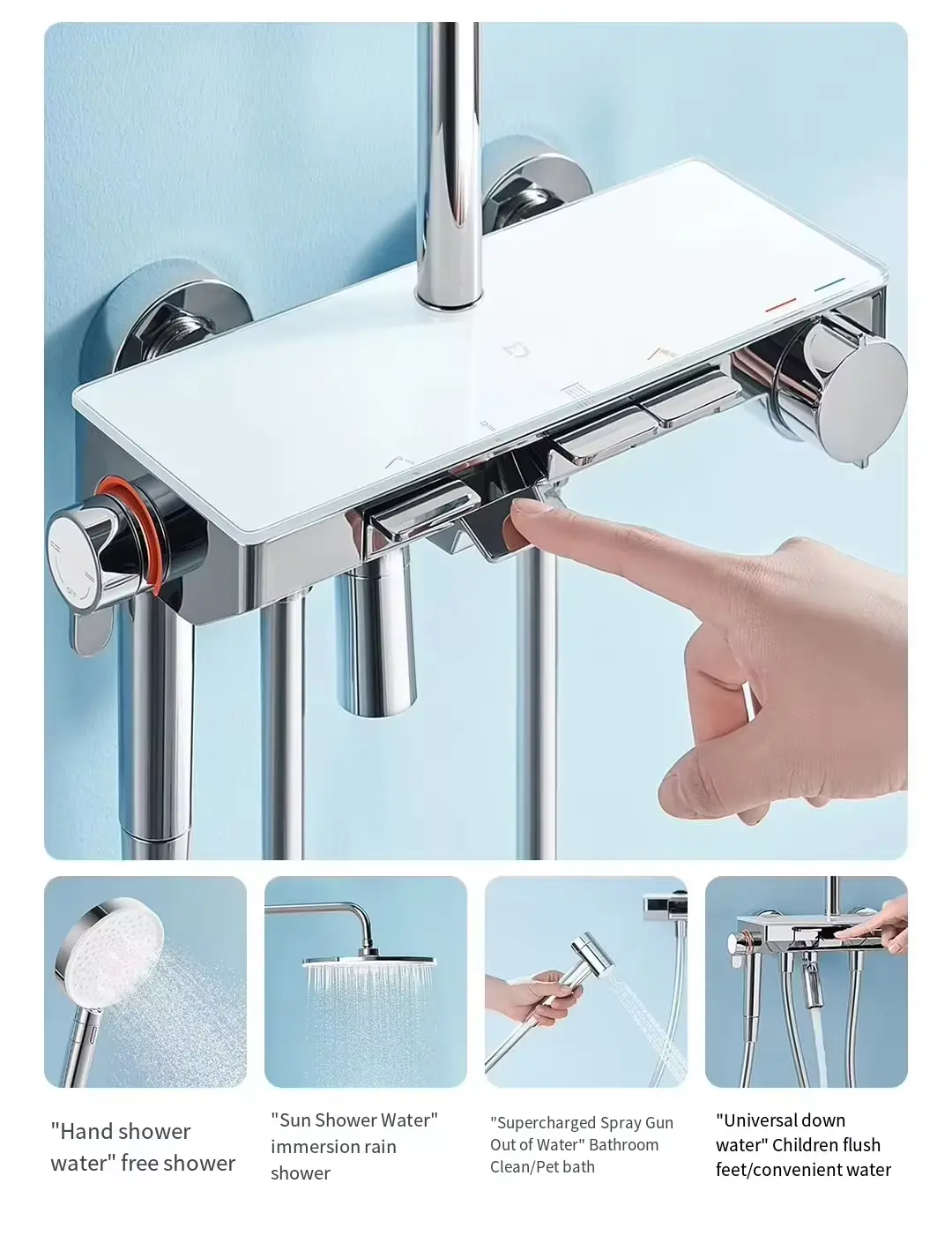 Xiaomi Mijia Temperature Control Shower Head Set S1 MJKWLYHS01DB 2