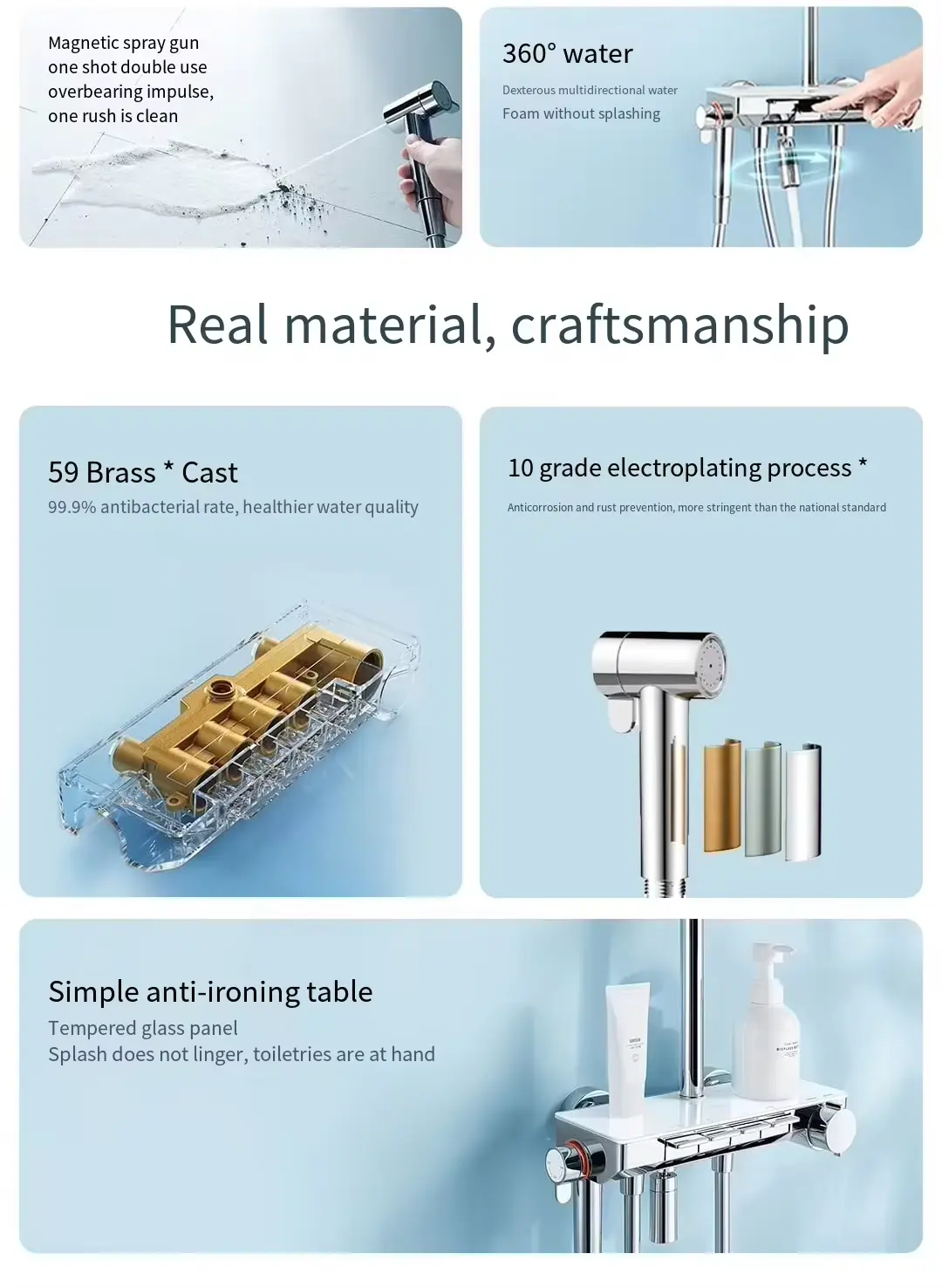 Xiaomi Mijia Temperature Control Shower Head Set S1 MJKWLYHS01DB 3