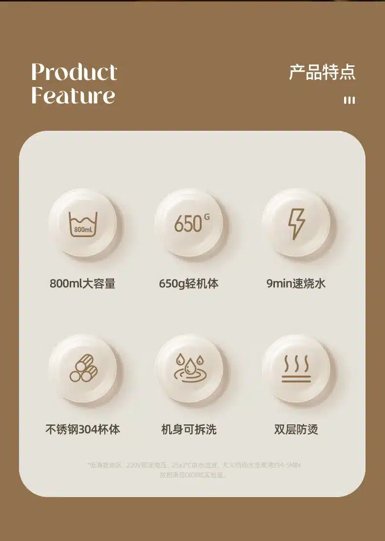 Xiaomi OiDiRe ODi BD02 Portable Hot Water Kettle 3