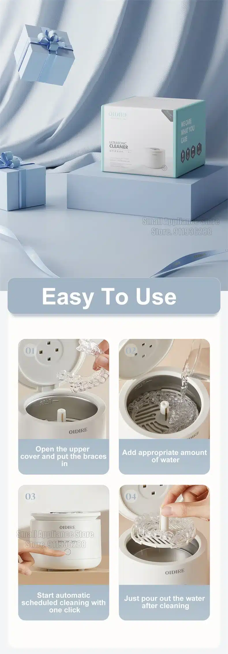 Xiaomi OiDiRe ODi YT01 Ultrasonic Cleaning Machine for Braces 1