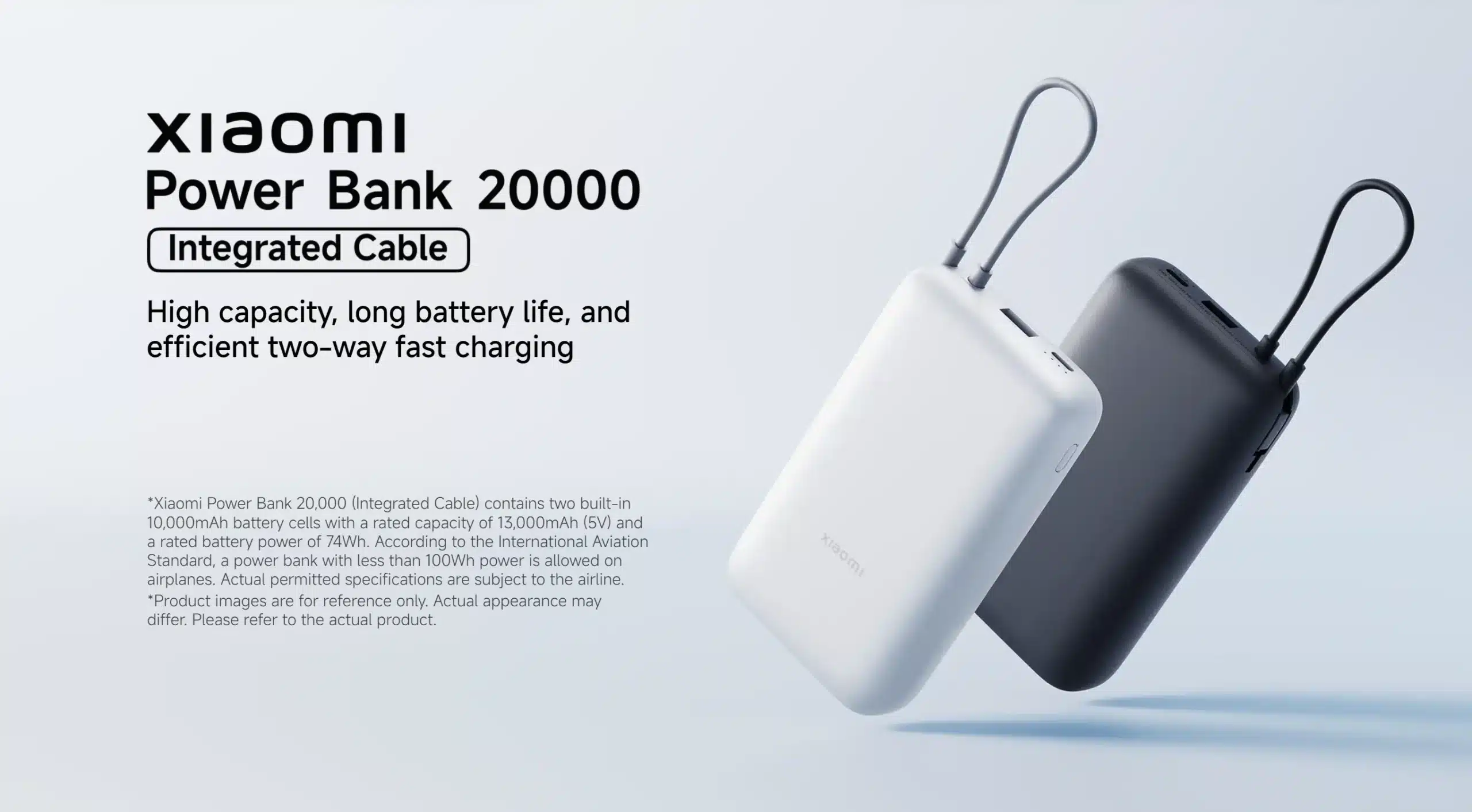 Xiaomi Power Bank 20000 Integrated Cable PB2020MI 3 scaled