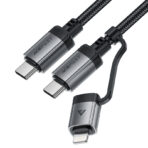 ACEFAST C20-01 USB-C to USB-C / Lightning 3 In 1 Cable