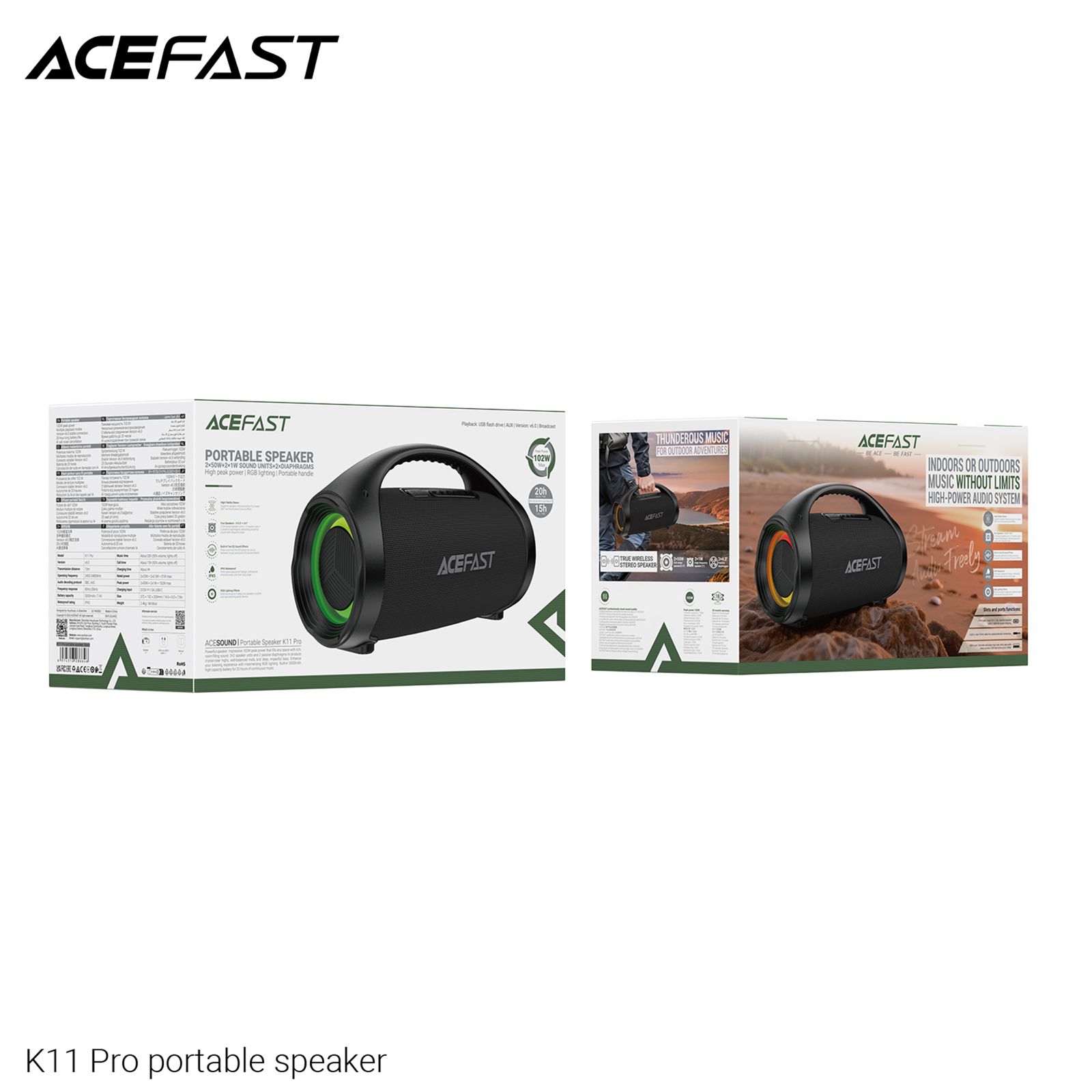 ACEFAST K11 Pro Portable Speaker 102W 6