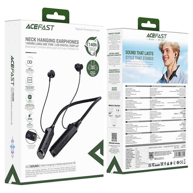 ACEFAST N6 Neck Hanging Wireless Earphones 1
