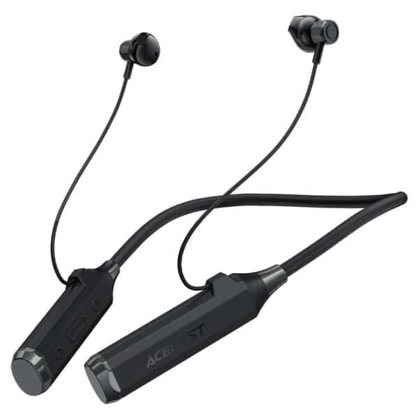 ACEFAST N6 Neck-Hanging Wireless Earphones PRODUCT SERIES ACESOUND battery life headset round icon Extra-large battery Up to 130 hours of usage time gaming mode round icon Ultra-low latency gaming mode Ultimate audio-visual synchronization bass boost mode round icon Bass boost mode Cinema-level bass effects acefast n6 display round icon LED digital display Battery and volume level at any time in ear design ver2 icon round Ergonomic design Comfortable fit to the ears acefast n6 magnetic design round icon Magnetic design Beautiful and convenient SPECIFICATION Product name: ACEFAST N6 neck-hanging wireless earphones. BT version: v5.4. Audio protocol: SBC / AAC. Transmission distance: 10m. Driver: 14mm. Sensitivity: 110dB ± 3dB. Frequency response: 20Hz-20kHz. Battery capacity: 1000mAh. Input: DC5V⎓0.8A (USB-C). Charging time: 1.5 hour. Working time: Music playback time of 130 hours (at 50% volume). Material: Casing: PC + ABS. Cable: silicone sheath. Size: 135 × 195 × 15mm. Weight: 63g. Waterproof rating: IPX4. Certification: CE, RoHS, FCC, UKCA, EAC. 🎯Product features:🎯 🔋Extra-large battery capacity🔋 Provides up to 130 hours of usage time and 200 hours of standby time, with just one charge per month. 🎮Ultra-low latency gaming mode🎮 Perfect audio-visual synchronization (switch by double-clicking the power button). 🔊Bass boost mode🔊 Cinema-level bass effects (switch by triple-clicking the power button). 💯LED digital display💯 Allows real-time monitoring of earphone battery level and volume level. ⚡Efficient charging⚡ 10 minutes of charging provides 20 hours of usage. 👂In-ear design👂 Ergonomic structure that fits the ear perfectly. Features lightweight wearability, comfortable fit to the ear contours, no discomfort even with prolonged use, no falling out during vigorous movement and ideal for sports. ➰Skin-friendly silicone➰ Neckband with a 120° ergonomic design that fits the neck perfectly. Remains in place during intense movement, does not slip, and does not irritate the skin. 🧲Automatic magnetic absorption🧲 Easy storage and prevention of tangling.