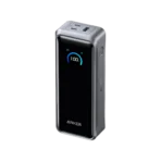 Anker A110A Prime Power Bank (26K, 300W) 300W Total Output Power Offers 300W max output across two USB-C and one USB-A port, keeping two MacBook Pros running at full speed. 140W Max Fast Charging Delivers up to 140W high-speed output for fast laptop charging when connected to a 5A cable. Power a MacBook Pro (M4 Pro) to 50% in 27 minutes or an iPhone 16 Pro to 50% in 26 minutes. Anker's First 250W Dual-Port Input—Recharge to 50% in Just 13 Minutes With industry-leading 250W dual USB-C input, recharge the power bank to 50% in 13 minutes or 40% in just 10 minutes. Ideal for high-turnaround moments like busy mornings or airport layovers when every minute counts. Huge Power That's Ready to Fly Delivers 26,250mAh (99.75Wh) of TSA-approved capacity to charge a MacBook Pro (M4) up to 0.8 times. Smart Display and App Control Provides detailed charging information of the power bank and charging base, and allows manual adjustments of output power on the app. model A110A Battery Energy 99.75Wh / 19VDC (5,250mAh, 5 Cells in Series) Input Pogo Pin 15 ~ 22.1V 10A (150W Max) USB-C1 / USB-C2 5V 3A / 9V 3A / 12V 3A / 15V 3A / 20V 5A / 28V 5A (140W Max) USB-C1 / USB-C2 28V 5.36A (150W Max) (Anker Protocol)* Output USB-C1 / USB-C2 5V 3A / 9V 3A / 12V 3A / 15V 3A / 20V 5A / 28V 5A (140W Max) USB-A 5V 3A / 9V 2A / 10V 2.25A / 12V 1.5A (22.5W Max) Total Output 300W Max
