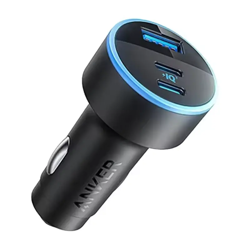Anker A2736 335 Car Charger (67W) (7) Anker A2736 335 Car Charger (67W) High-Quality Materials:Constructed with high-quality materials, the Anker car charger 335 ensures durability and longevity. Multi-Device Compatibility:This Anker car charger 67W supports a wide range of devices, including iPhones and Galaxies. Quick Charge Capability:Anker 67W car charger offers rapid charging, ensuring your devices are powered up swiftly. Compact and Portable Design:The Anker 335 car charger boasts a sleek design, making it a convenient travel companion. Intelligent Charging Technology:Features PIQ 3.0 technology for intelligent charging, optimizing power delivery to your devices. Material: High-quality durable plastic Quick Charge: Yes, with PIQ 3.0 technology Intelligent Charge: Yes, for optimal device charging Data Transmission: Type-C, for fast and efficient data sync Use: Standard Battery, compatible with a wide range of devices 3 Ports: 335 USB-C 67W car charger with 3 ports for simultaneous charging **Optimized Charging Performance** The Anker 335 67W Car Charger is a testament to the brand's commitment to providing reliable and efficient charging solutions for modern devices. With its PIQ 3.0 technology, this charger ensures that your devices receive the optimal charging speed, whether you're on the go or stationary. The Type-C data transmission capability allows for swift file transfers, making it a versatile companion for your travels. **Versatile Compatibility and Design** Designed with a sleek and compact form factor, the Anker 3-port 67W car charger is the ultimate travel accessory. It's not just about the power; it's about the convenience. The charger's three ports enable you to charge multiple devices simultaneously, ensuring that everyone in the car stays connected. The robust build quality, coupled with its lightweight design, makes it a perfect fit for any vehicle. **Safety and User-Friendly** The Anker 67W car charger is more than just a power source; it's a safety assurance. The product's low emissions of 105℃≤ SXMG and A2736611 3db bandwidth ensure that your devices are charged without compromising your safety. The charger's absence of a display screen is not a drawback, as it maintains a clean and uncluttered look, focusing on its primary function: providing reliable power to your devices. With the Anker 335 car charger, you can rest assured that your devices are in good hands. Brand: Anker Name: Anker 335 car charger (67W) Model: A2736 Color: Black Size: 34.5*34.5*67mm Weight: 34g API: USB-C*2、USB-A*1 Input: 12/24V 7.2A Output: Total Output67W USB-C1: 5V 3A/9V=3A/12V-2.9A/15V-2.33A/20V 1.75A (35W Max) USB-C2: 5V 3A/9V=2.22A(20W Max) USB-A: 5V 2.4A(12W Max)