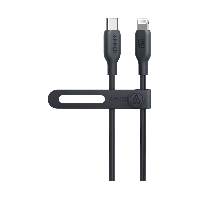 Anker A80A1 A80A2 541 USB-C to Lightning Cable (Bio-Based) (3) • **Anker A80A1/A80A2 541 USB-C to Lightning Cable (Bio-Based)** is a premium fast-charging cable designed to deliver reliable performance, exceptional durability, and environmentally conscious construction. Featuring MFi certification, support for up to 30W fast charging, bio-based materials derived from plants, and an ultra-durable design tested for up to 20,000 bends, this cable offers a sustainable and dependable charging solution for iPhone, iPad, AirPods, and other Lightning-enabled devices. Available in multiple stylish color options and lengths, the Anker 541 cable combines performance, durability, and eco-friendly innovation. • **Up to 30W Fast Charging Support** delivers efficient charging performance for compatible iPhones, iPads, and other Lightning devices when paired with a suitable USB-C power adapter. • **Apple MFi Certified** ensures flawless compatibility, safe charging, and reliable data transfer with all Lightning-enabled Apple devices. • **Bio-Based Material Construction** utilizes plant-derived materials such as corn and sugar cane to reduce reliance on petroleum-based plastics. • **Environmentally Friendly Design** includes 100% recyclable paper packaging printed with soy-based ink for a more sustainable product lifecycle. • **Ultra-Durable Construction** is tested to withstand up to 20,000 bends, ensuring long-lasting reliability for everyday use. • **USB-C to Lightning Connectivity** provides convenient charging and synchronization for a wide range of Apple devices. • **Available in Multiple Lengths** offers flexibility with both 3ft and 6ft options to suit different charging environments. • **Five Stylish Color Options** allow users to personalize their accessories with modern and vibrant finishes. • **Reliable Charging & Data Transfer** ensures stable performance whether charging devices or syncing files. • **Premium Anker Quality** delivers trusted durability and consistent charging performance backed by Anker's engineering expertise. --- ## **Specifications** **Product Name:** Anker 541 USB-C to Lightning Cable (Bio-Based) **Model Numbers:** • A80A1 • A80A2 **Cable Type:** • USB-C to Lightning **Charging Speed:** • Up to 30W Fast Charging **Certification:** • Apple MFi Certified **Available Lengths:** • 3ft (0.9m) • 6ft (1.8m) **Material:** • Bio-Based Exterior Material • Plant-Based Components Derived from Corn and Sugar Cane **Color Options:** • Phantom Black • Aurora White • Natural Green • Misty Blue • Lilac Purple **Durability:** • Tested for Up to 20,000 Bends **Packaging:** • 100% Recyclable Paper Packaging • Printed with Soy-Based Ink **Compatibility:** • iPhone • iPad • iPad Pro • AirPods • Other Apple Lightning Devices **Functions:** • Fast charging • Data synchronization • MFi-certified safe charging • Durable daily-use design • Eco-friendly construction --- ## **Q&A** **Q1: What devices are compatible with the Anker 541 USB-C to Lightning Cable?** A1: It is compatible with all Lightning-enabled Apple devices, including iPhones, iPads, iPad Pro models, AirPods, and more. **Q2: Does the cable support fast charging?** A2: Yes, it supports up to 30W fast charging when used with a compatible USB-C power adapter. **Q3: Is the cable Apple MFi certified?** A3: Yes, it is officially MFi certified for safe and reliable compatibility with Apple devices. **Q4: What makes this cable eco-friendly?** A4: The cable uses bio-based materials derived from plants such as corn and sugar cane, while the packaging is made from recyclable paper and soy-based ink. **Q5: How durable is the cable?** A5: It has been tested to withstand up to 20,000 bends, ensuring excellent durability for long-term use. **Q6: What lengths are available?** A6: The cable is available in both 3ft (0.9m) and 6ft (1.8m) versions. **Q7: Can it be used for data transfer as well as charging?** A7: Yes, the cable supports both charging and data synchronization functions. **Q8: What colors are available?** A8: It is available in Phantom Black, Aurora White, Natural Green, Misty Blue, and Lilac Purple. **Q9: Is the cable suitable for iPad fast charging?** A9: Yes, it supports high-speed charging for compatible iPad models with Lightning ports. **Q10: What is the advantage of bio-based cable materials?** A10: Bio-based materials help reduce environmental impact by replacing a portion of conventional petroleum-based plastics with renewable plant-derived resources.