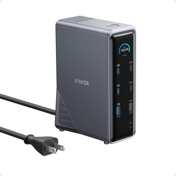 Anker A83B6 Prime Charging Docking Station (14-in-1, Dual Display, 160W)
