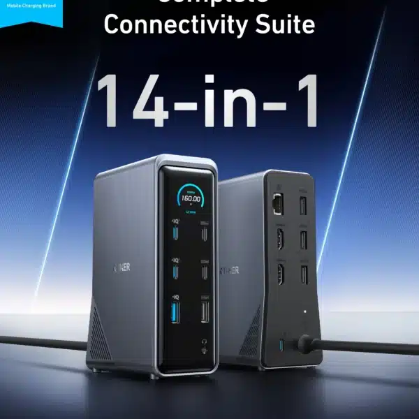 Anker A83B6 Prime Charging Docking Station (14-in-1, Dual Display, 160W)