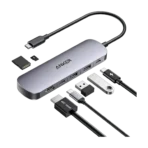 Anker A83D2 USB C Hub, 7-in-1 Multi-Port USB Adapter for Laptops