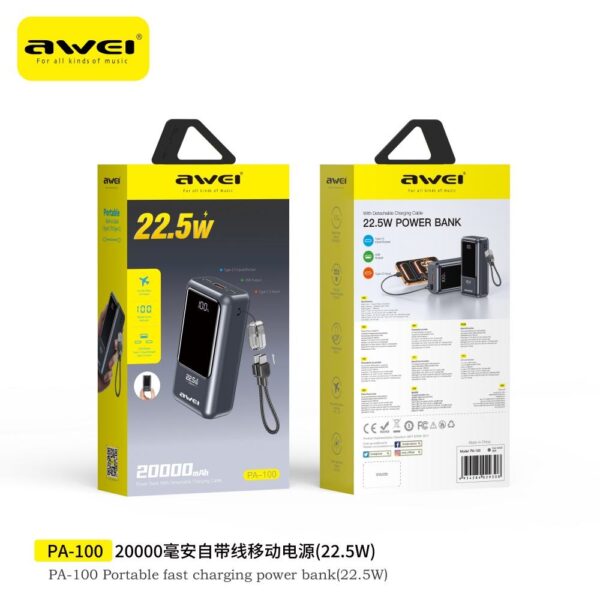 Awei PA-100 20000mAh 22.5W Power Bank
