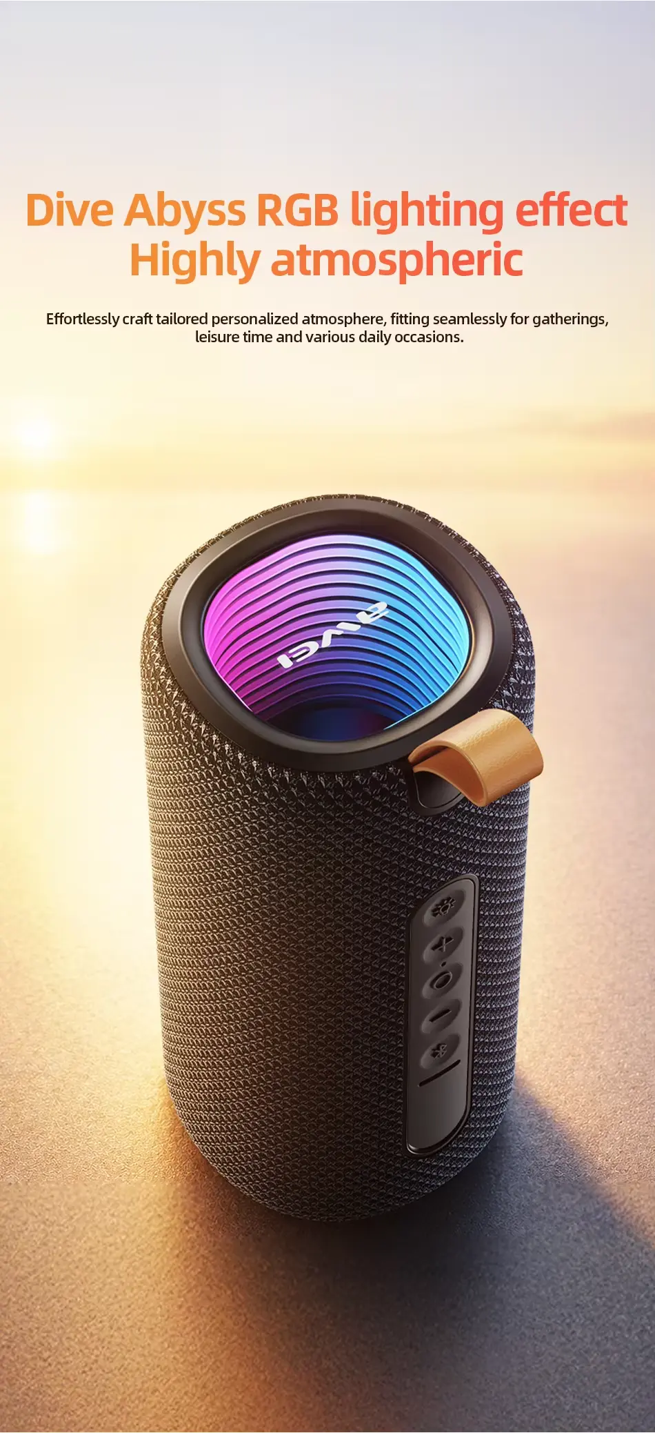 Awei Y200 Pro Portable 20W Wireless Stereo Speaker 3