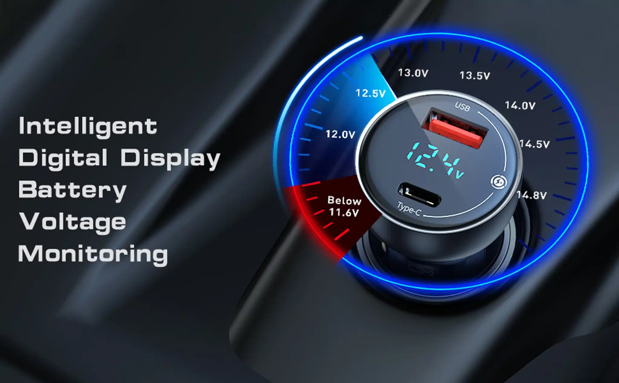 Baseus CCKX C0G USB AUSB C Car Charger 65W 5