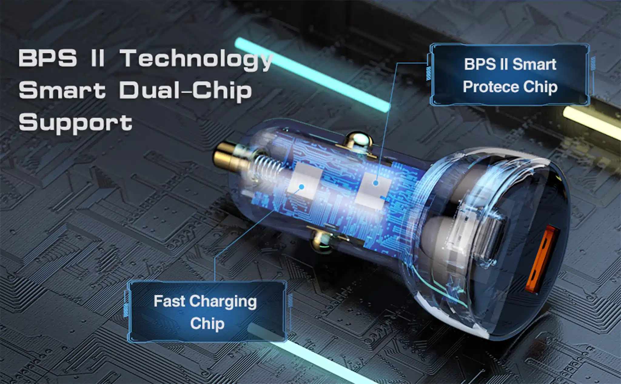 Baseus CCKX C0G USB AUSB C Car Charger 65W 6