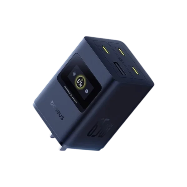 Baseus CCSPD65CC 65W Super GaN Digital Display Fast Charger Brand: BASEUS Model: CCSPD65CC Single port maximum output power: 65W Total power: 65W Additional features: temperature protection Charger application form: charging plug