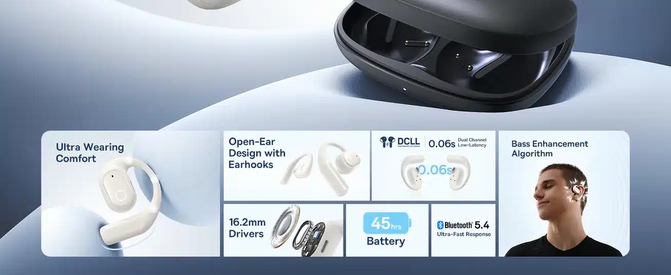 Baseus Eli 10i Fit Open Ear TWS Earbuds 4