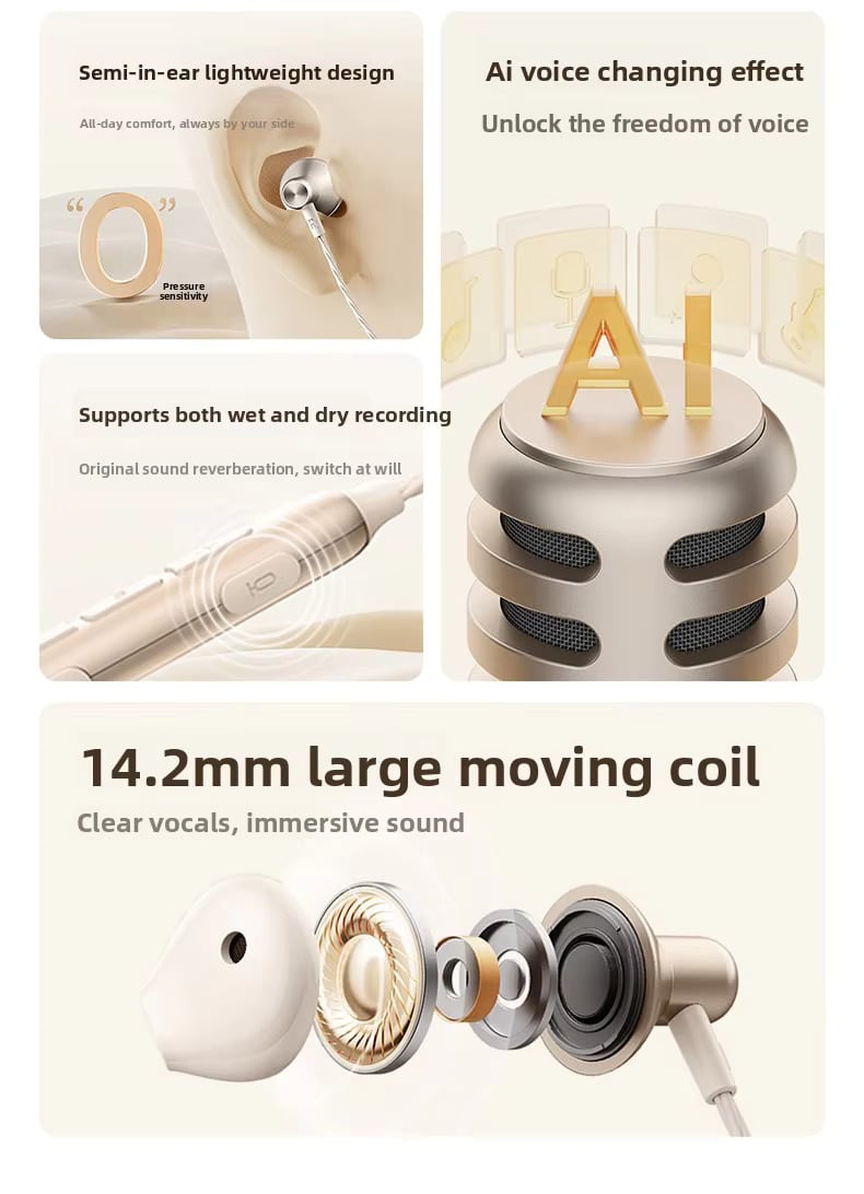 Baseus Encok K1 Ai Voice Changer Karaoke Earphones 6