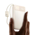 • **Baseus EnerFill FC11 45W 20000mAh Digital Display Power Bank** is a high-capacity portable charging solution designed to keep smartphones, tablets, laptops, and other digital devices powered throughout the day. Featuring a massive 20000mAh battery, 45W fast charging capability, multiple charging outputs, and a convenient digital display, this power bank combines performance, portability, and style. With built-in charging cables, support for various fast-charging protocols, and a compact design, the EnerFill FC11 is an excellent companion for travel, work, commuting, and everyday use. • **20000mAh High-Capacity Battery** provides extended power backup, allowing multiple device recharges before the power bank itself needs recharging. • **45W Fast Charging Technology** delivers rapid charging for compatible smartphones, tablets, handheld gaming devices, and select laptops. • **Digital Battery Display** provides real-time battery status information, allowing users to monitor remaining power accurately. • **Built-In USB-C & iP Charging Cables** offer added convenience by eliminating the need to carry extra charging cables. • **Multiple Charging Outputs** support simultaneous charging of multiple devices through USB-C, USB-A, and built-in cable connections. • **USB-C PD Fast Charging Support** ensures efficient charging and recharging with modern Power Delivery compatible devices. • **Wide Device Compatibility** supports smartphones, tablets, wireless earbuds, smartwatches, portable gaming consoles, and various USB-powered devices. • **Compact Portable Design** combines high capacity with a travel-friendly form factor that easily fits into backpacks, handbags, and luggage. • **Premium Stylish Appearance** is available in multiple attractive colors including Black, Pink, Beige, and Blue. • **Advanced Safety Protection** helps safeguard devices against overcharging, overheating, overcurrent, and short-circuit conditions. • **Ideal for Travel and Daily Use** thanks to its large battery capacity, fast charging performance, and versatile connectivity options. --- ## **Specifications** ### **Product Name:** Baseus EnerFill FC11 45W 20000mAh Digital Display Power Bank ### **Brand:** • Baseus ### **Model:** • E00280 ### **Available Colors:** • Black • Pink • Beige • Blue ### **Battery Type:** • Lithium-Ion Battery ### **Battery Capacity:** • 20000mAh ### **Rated Capacity:** • 12000mAh ### **Maximum Output Power:** • 45W ### **Input (USB-C / Built-in USB-C Cable):** • 5V/3A • 9V/3A • 12V/2.5A • 15V/2A ### **USB-C Output / Built-in USB-C Cable Output:** • 5V/3A • 9V/3A • 12V/3A • 15V/3A • 20V/2.25A • 10V/2.25A • 11V/3A ### **Built-in iP Cable Output:** • 5V/2.4A • 9V/3A ### **USB-A Output:** • 5V/3A • 9V/2A • 12V/1.5A • 10V/2.25A • 11V/3A ### **Total Output:** • 5V/3A ### **Display:** • Digital Power Display ### **Charging Ports & Interfaces:** • USB-C Port • USB-A Port • Built-in USB-C Cable • Built-in iP Cable ### **Weight:** • 340g ### **Dimensions:** • 111 × 68.2 × 32 mm ### **Key Features:** • 45W Fast Charging • 20000mAh Capacity • Digital Battery Display • Built-in Charging Cables • Multi-Device Charging • Compact Portable Design • Wide Device Compatibility • Advanced Safety Protection --- ## **Q&A** **Q1: What is the battery capacity of the Baseus EnerFill FC11?** A: The power bank features a large 20000mAh battery capacity for extended portable power. **Q2: What is the maximum charging power supported?** A: It supports up to 45W fast charging for compatible devices. **Q3: Does the power bank have built-in charging cables?** A: Yes, it includes built-in USB-C and iP charging cables for added convenience. **Q4: Can it charge multiple devices at the same time?** A: Yes, multiple outputs allow simultaneous charging of compatible devices. **Q5: Is it suitable for charging tablets and laptops?** A: Yes, the 45W USB-C output can charge many tablets, handheld gaming devices, and selected USB-C laptops. **Q6: Does it have a battery percentage display?** A: Yes, the digital display shows the remaining battery level clearly. **Q7: How portable is the EnerFill FC11?** A: Despite its large capacity, it weighs only 340g and features a compact design for easy portability. **Q8: What colors are available?** A: It is available in Black, Pink, Beige, and Blue color options. **Q9: What devices are compatible with this power bank?** A: It supports smartphones, tablets, wireless earbuds, smartwatches, gaming devices, and other USB-powered electronics. **Q10: What makes the Baseus EnerFill FC11 a good travel power bank?** A: Its 20000mAh capacity, 45W fast charging, built-in cables, digital display, compact size, and multi-device charging capabilities make it an excellent travel companion.