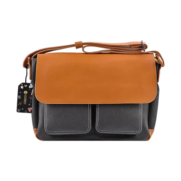 COTECi 14048 Vintage Leather PU Shoulder Bag