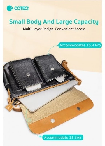 COTECi 14048 Vintage Leather PU Shoulder Bag 2