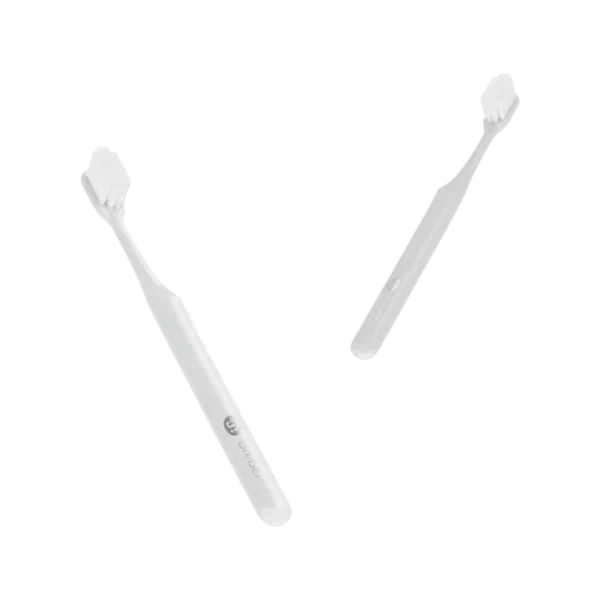 Dr. Bei Bass Toothbrush Youth Edition This is the Xiaomi eco-chain product, therefore there is no Xiaomi logo on it! Thank you for your understanding. Colours available: White, Grey Main Features: 1. Made with TORAY ultra-fine bristles. 2. 0.01mm bristle tips 3. Uses premium nickel-silver for tufting. Therefore, it is more corrosion resistant and harder for bacteria to grow and multiply. 4. Ergonomic and comfortable 5. Flexible and elastic brush neck to avoid accidental injuries. Recommended Brushing Method The key to preventing and controlling gum disease is brushing thoroughly around and under the gumline where bacteria and plaque tend to accumulate. This technique is good for those with periodontitis. In the Bass method of brushing, the toothbrush bristles reach under the gums to scrub off plaque before it hardens into tartar and causes gum disease: Place the toothbrush parallel to your teeth with the bristles toward the gums. Tilt the brush to a 45-degree angle and move the bristles slightly under the gumline. With firm but gentle pressure, and while maintaining the bristles under the gum tissue, wiggle or vibrate the brush back and forth or use a small circular motion 15 to 20 times, before moving to the next area. The brush should cover two to three teeth at a time. Brush the entire outer surface of the teeth and then continue the same technique on the tongue side. To brush the insides of the front teeth, hold the toothbrush in a vertical position and use the bristles on the toe of the brush, but make sure they are getting under the gum tissue. Brush the chewing surface of the molar teeth and don’t forget your tongue. Product Specifications: Product name: DR.BEI Bass Toothbrush, 3 Pieces (Youth) Product model: DR.BEI Bass Toothbrush, Youth Package Dimensions: Size (L x B x H): 6 x 2 x 23cm Weight: 0.04kg Quantity: 1pc
