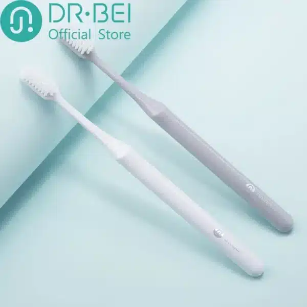 Dr. Bei Bass Toothbrush Youth Edition This is the Xiaomi eco-chain product, therefore there is no Xiaomi logo on it! Thank you for your understanding. Colours available: White, Grey Main Features: 1. Made with TORAY ultra-fine bristles. 2. 0.01mm bristle tips 3. Uses premium nickel-silver for tufting. Therefore, it is more corrosion resistant and harder for bacteria to grow and multiply. 4. Ergonomic and comfortable 5. Flexible and elastic brush neck to avoid accidental injuries. Recommended Brushing Method The key to preventing and controlling gum disease is brushing thoroughly around and under the gumline where bacteria and plaque tend to accumulate. This technique is good for those with periodontitis. In the Bass method of brushing, the toothbrush bristles reach under the gums to scrub off plaque before it hardens into tartar and causes gum disease: Place the toothbrush parallel to your teeth with the bristles toward the gums. Tilt the brush to a 45-degree angle and move the bristles slightly under the gumline. With firm but gentle pressure, and while maintaining the bristles under the gum tissue, wiggle or vibrate the brush back and forth or use a small circular motion 15 to 20 times, before moving to the next area. The brush should cover two to three teeth at a time. Brush the entire outer surface of the teeth and then continue the same technique on the tongue side. To brush the insides of the front teeth, hold the toothbrush in a vertical position and use the bristles on the toe of the brush, but make sure they are getting under the gum tissue. Brush the chewing surface of the molar teeth and don’t forget your tongue. Product Specifications: Product name: DR.BEI Bass Toothbrush, 3 Pieces (Youth) Product model: DR.BEI Bass Toothbrush, Youth Package Dimensions: Size (L x B x H): 6 x 2 x 23cm Weight: 0.04kg Quantity: 1pc