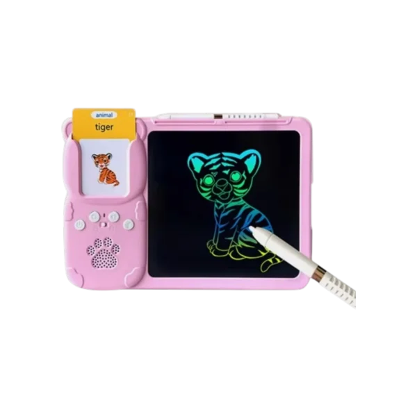 Early Education Device 2 in 1 Talking Flash Cards & LCD Writing Tablet