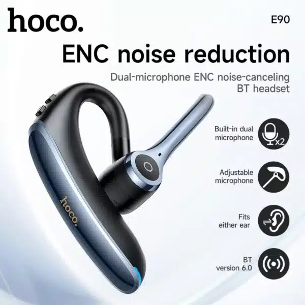 Hoco E90 Liya ENC Dual-Ear Wearing Ear-Hook Wireless Headset