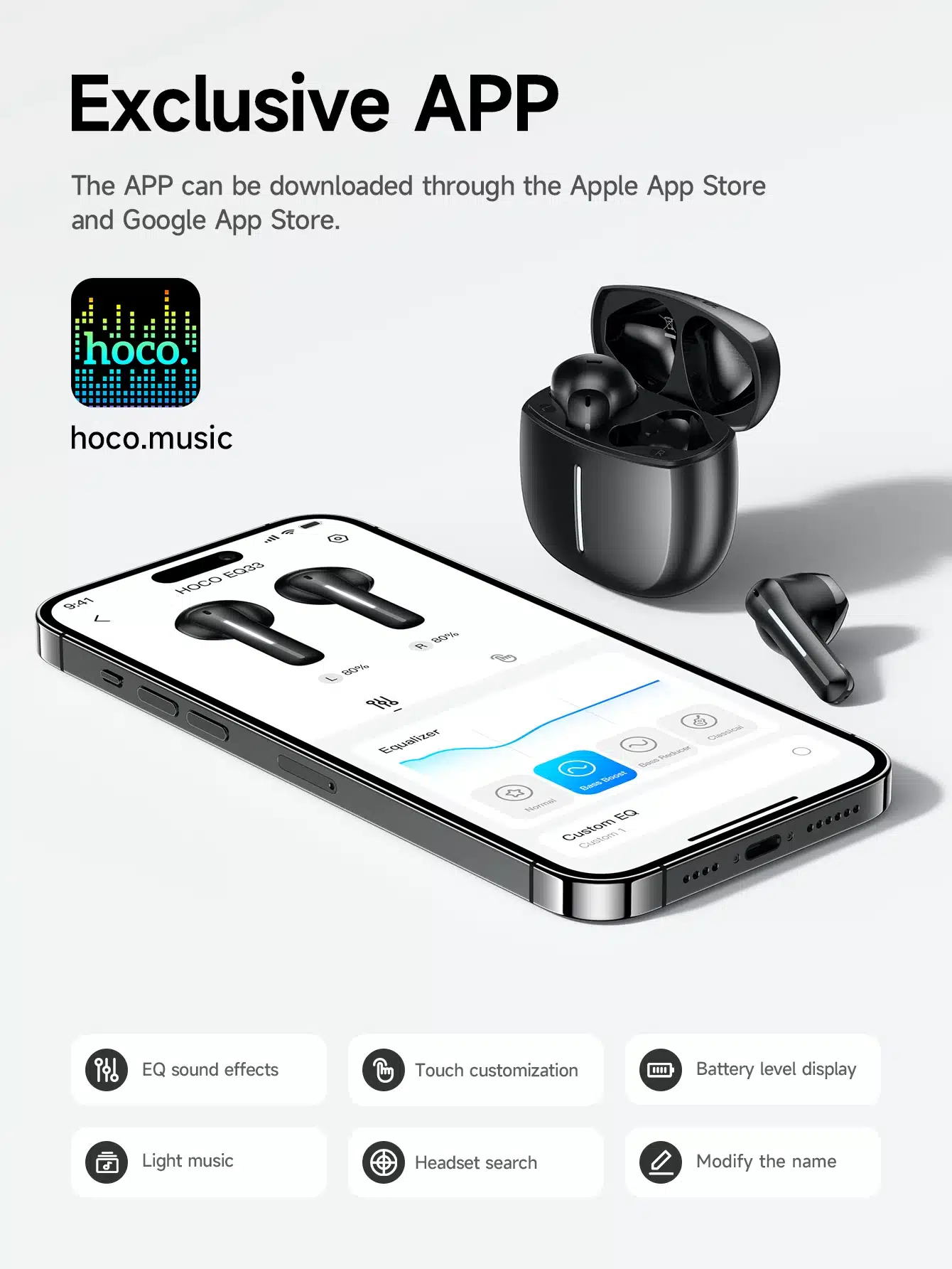 Hoco EQ33 Gem True Wireless Earbuds 2