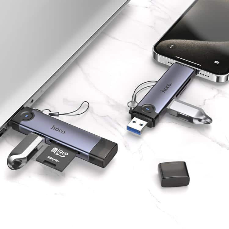 Hoco HB56 Victory USBType C 3 in 1 Card Reader 1