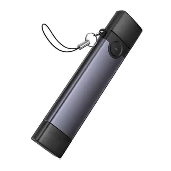 Hoco HB56 Victory USB/Type-C 3-in-1 Card Reader 1. Material: Aluminum Alloy 2. Dimensions: 95.6 x 20.7 x 10.5 mm 3. Weight: 19g 4. Interface: USB-A, Type-C to SD cards, TF 3.0 cards, and USB 2.0 5. Theoretical Transmission Speed: USB 2.0: 480 Mbps; SD and TF 3.0 cards: 5 Gbps 6. Supports memory cards with a maximum capacity of up to 2TB. 7. Plug and play, no driver installation required, easy to use. 8. Supports universal connectivity via both USB-A and USB-C interfaces, enabling high-speed data reading; offers broad compatibility and is suitable for use with a wide range of devices.
