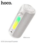 Hoco HC50 Advantage BT Speaker Bluetooth 6.0 provides stable and fast wireless connection for smooth audio streaming 8W powerful output delivers clear and balanced sound for everyday music use TWS function allows pairing of two speakers for enhanced stereo sound experience Built-in FM radio enables direct listening without needing a phone or device 1200mAh battery supports up to 6 hours of continuous playtime Fast charging design with approximately 2-hour recharge time for convenience Compact ABS build ensures durability and easy portability for indoor or outdoor use Supports multiple playback modes including Bluetooth, FM, and auxiliary input Model: Hoco HC50 Material: ABS Bluetooth Version: 6.0 Bluetooth Chip: Bluetrum AB5605C Output Power: 8W Speaker Unit: 52mm Battery Capacity: 1200mAh Charging Time: 2 hours Playback Time: Up to 6 hours Connectivity: Bluetooth, AUX, FM, TWS Dimensions: 159 × 68 × 68 mm Weight: 332g Type: Portable wireless speaker