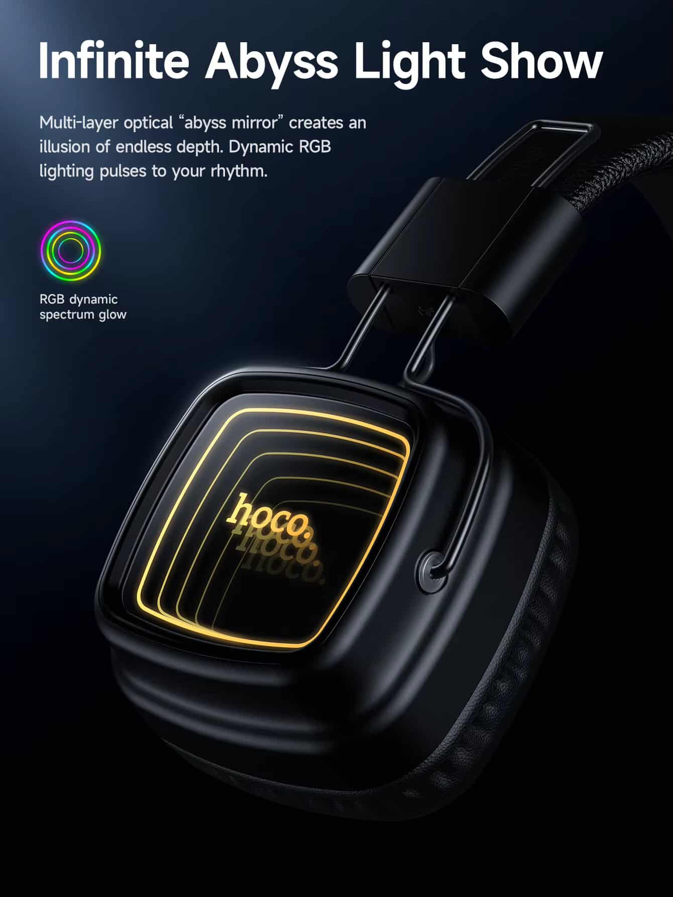 Hoco W72 Mirror Bluetooth Headphones 3