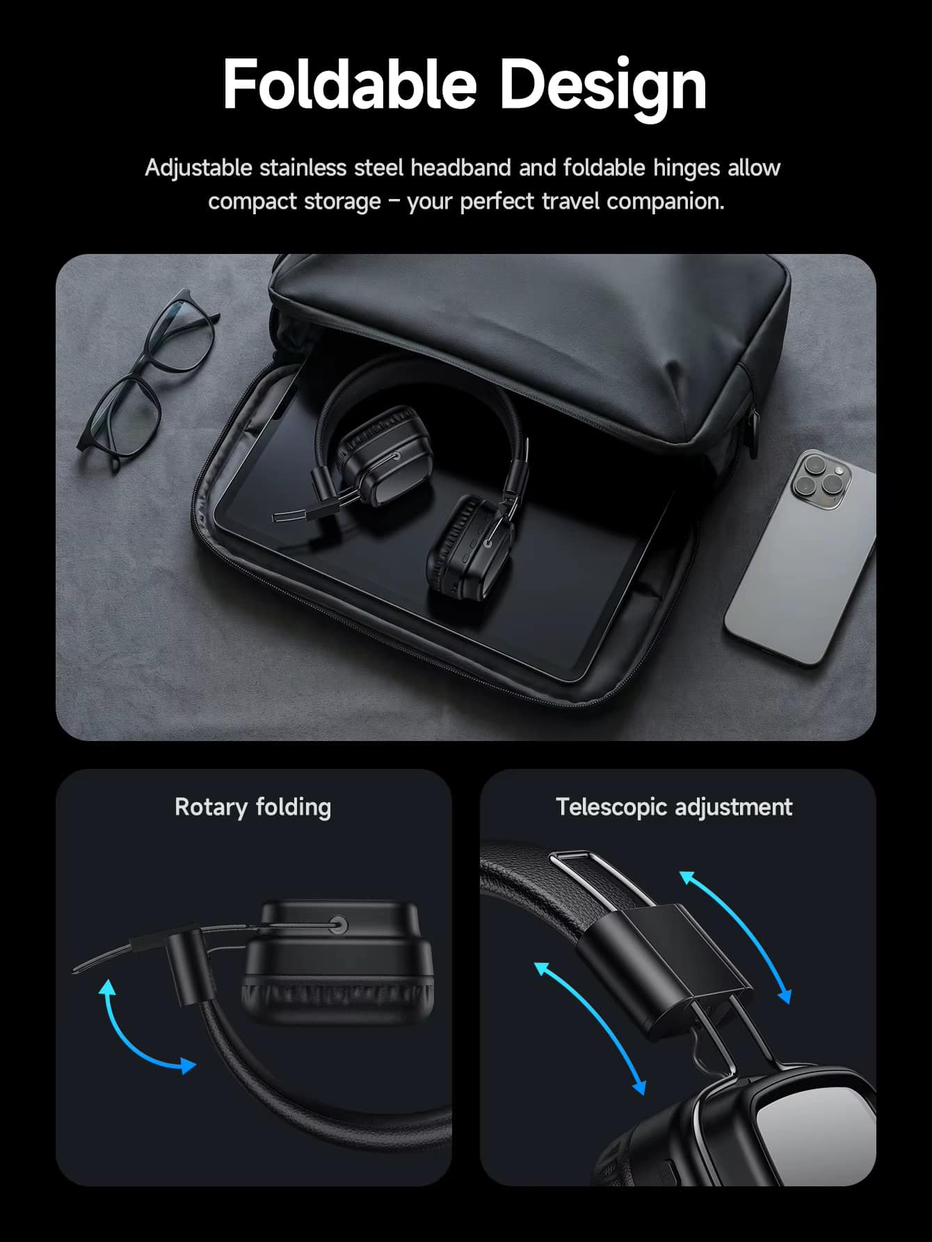 Hoco W72 Mirror Bluetooth Headphones 4