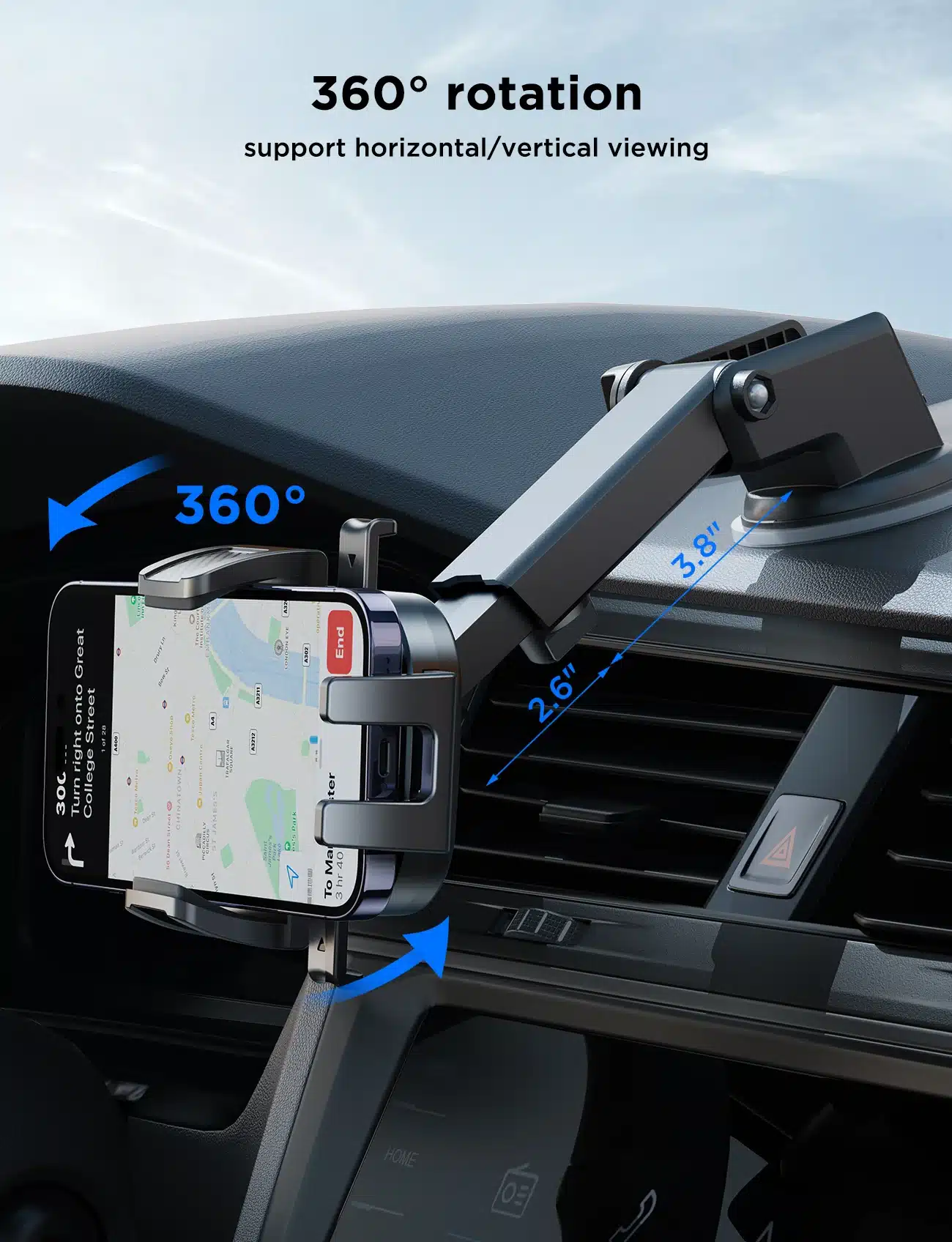 JOYROOM JR OK6 Mechanical Car Phone Mount 2