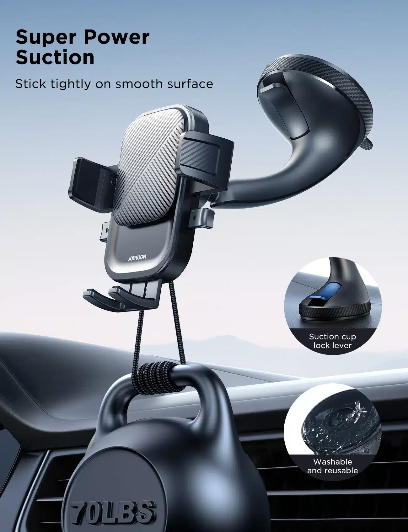 JOYROOM JR OK6 Mechanical Car Phone Mount 3