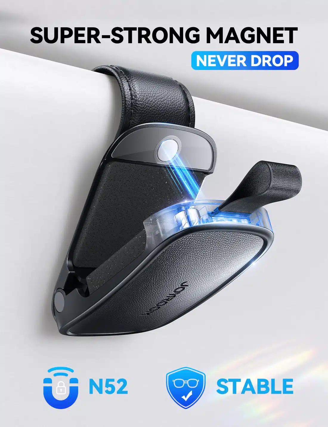 JOYROOM JR ZS511 Magnetic One hand Car Visor Sunglasses Holder Clip 3