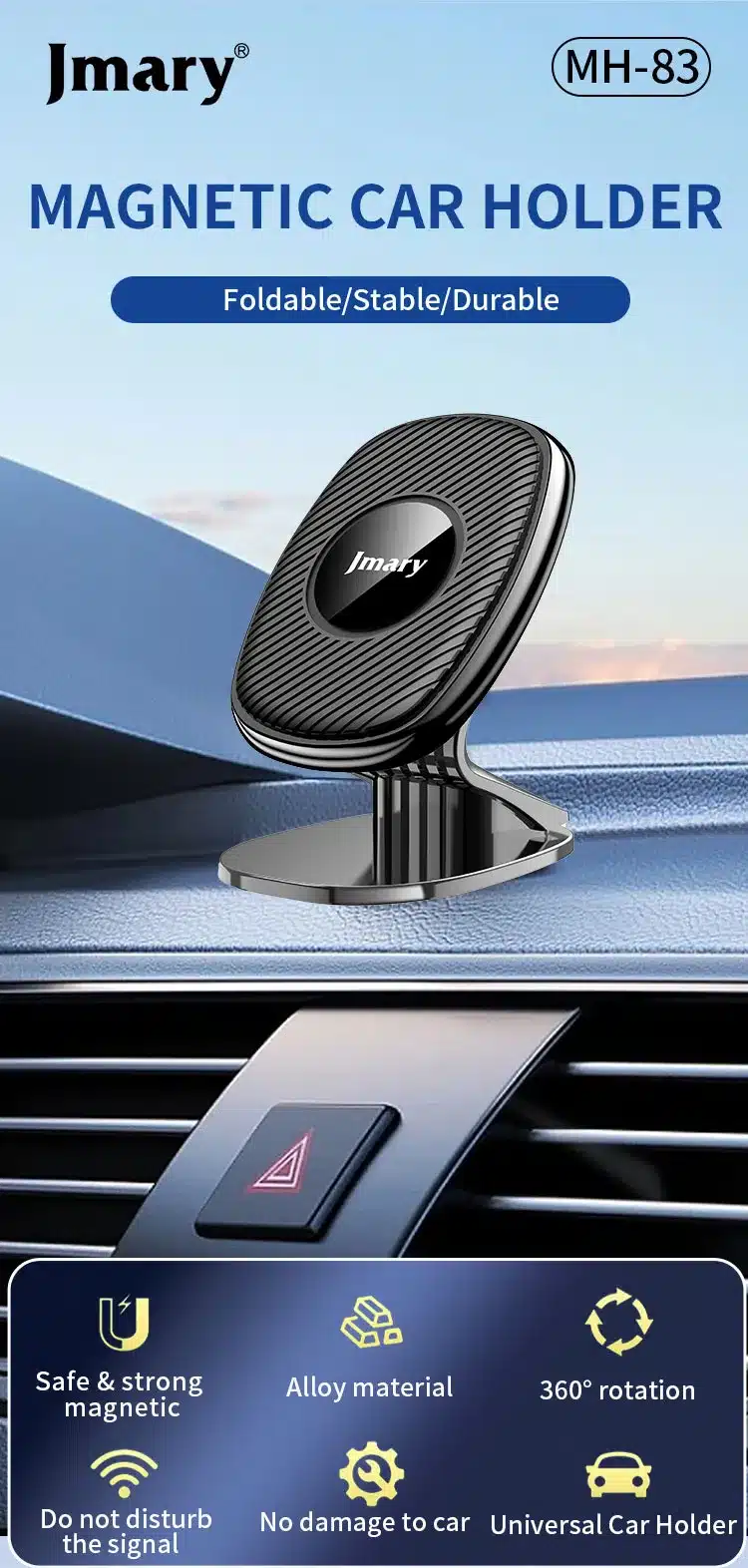 Jmary MH 83 Magnetic Car Holder 5