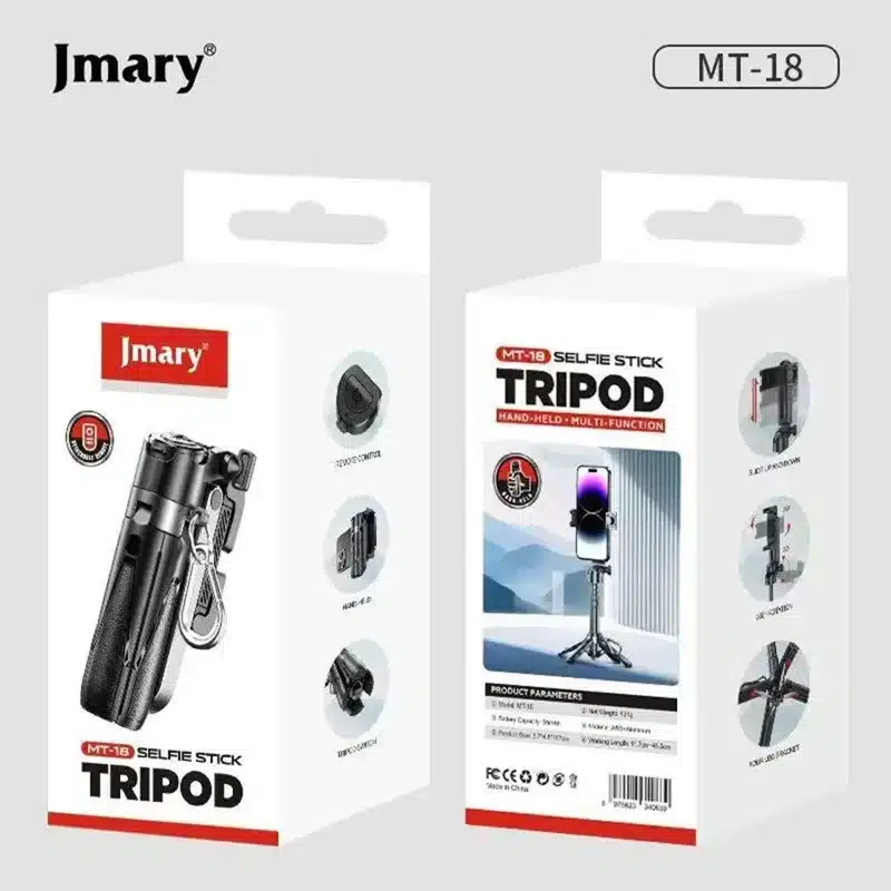 Jmary MT 18 Mini Selfie Stick with Bluetooth Remote 2