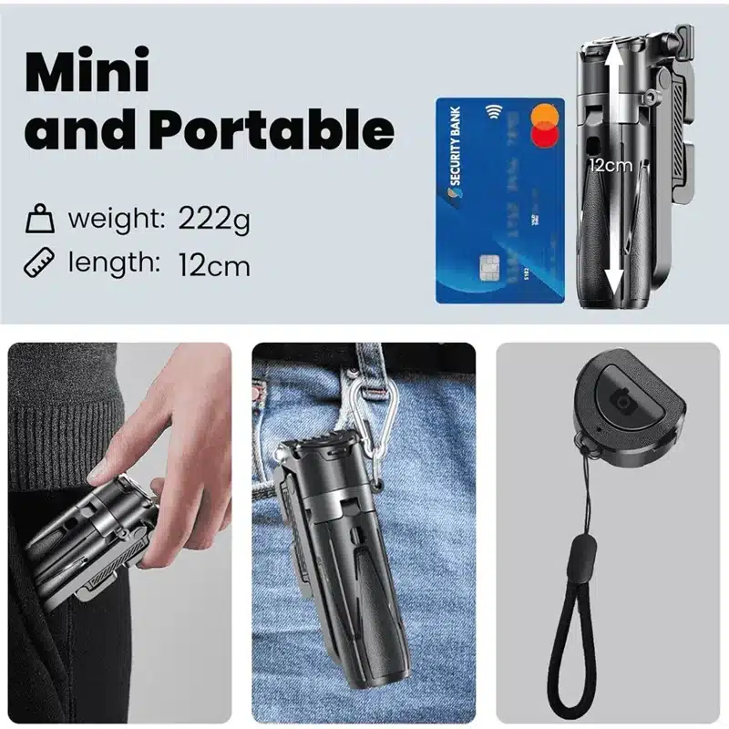Jmary MT 18 Mini Selfie Stick with Bluetooth Remote 4
