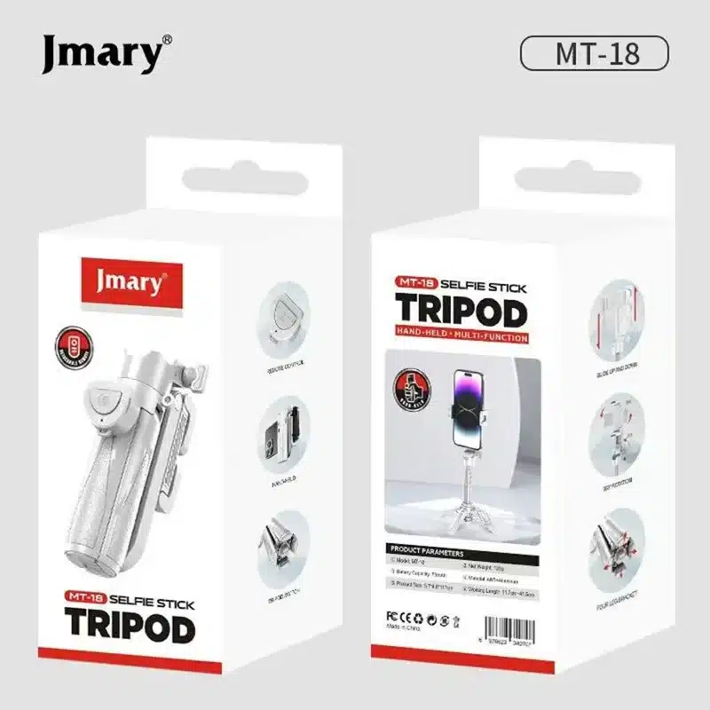 Jmary MT 18 Mini Selfie Stick with Bluetooth Remote 5