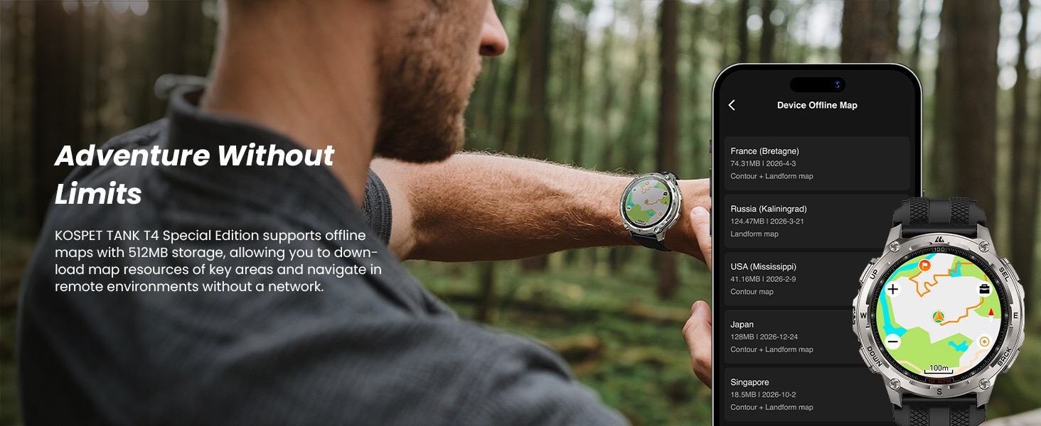 KOSPET TANK T4 Special Edition Smartwatch 1