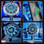 • **Marvel Iron Man Arc Reactor Wireless Charger** is a premium collectible-inspired wireless charging station designed to bring the iconic Arc Reactor from Iron Man to life while providing fast and efficient wireless charging. Crafted from CNC aluminum alloy with detailed movie-inspired aesthetics, this charger combines advanced 15W wireless fast charging technology, intelligent temperature control, magnetic charging functionality, immersive sound effects, and LED ambient lighting. Perfect for Marvel fans, collectors, and tech enthusiasts, it serves as both a functional charging accessory and a stunning desktop display piece. • **Authentic Arc Reactor Design** recreates the legendary Iron Man Arc Reactor with intricate detailing, making it an eye-catching centerpiece for any desk, gaming setup, or display collection. • **15W PD Wireless Fast Charging** supports high-speed wireless charging with compatibility for 15W, 10W, 7.5W, and 5W charging modes for a wide range of devices. • **Magnetic Charging Functionality** provides secure device alignment for efficient and stable wireless charging performance. • **Automatic Sensing & Lifting Mechanism** intelligently detects compatible devices and enhances the charging experience with dynamic operation. • **"Proof Tony Stark Has a Heart" Engraved Alloy Frame** features iconic English engraving on a premium CNC-machined metal outer frame, inspired by the Marvel universe. • **Premium CNC Aluminum Alloy Construction** delivers excellent durability, premium aesthetics, and a sophisticated metallic finish. • **Anodized Metal Wire-Drawing Process** enhances the appearance of the base bracket while improving scratch resistance and long-term durability. • **Exclusive Arc Reactor Sound Effects** activate when powered on, with immersive startup audio and double-click pulse energy sound effects for a cinematic experience. • **Intelligent Temperature Control System** monitors charging temperatures to help maintain safe and efficient charging performance. • **Embedded LED Ambient Lighting** recreates the glowing Arc Reactor effect and enhances the visual atmosphere of any workspace or gaming setup. • **5mm Charging Induction Distance** allows efficient wireless charging through most standard phone cases without removing them. • **Luxury Gift Box Packaging** makes it an excellent premium gift for Marvel fans, collectors, and technology enthusiasts. --- **Specifications** **Product Name:** Marvel Iron Man Arc Reactor Wireless Charger **Charging Type:** • Wireless Fast Charging **Input Power:** • 5V/2A • 9V/2A **Maximum Output Power:** • 15W Max **Wireless Charging Compatibility:** • 15W • 10W • 7.5W • 5W **Wireless Charging Induction Distance:** • Up to 5mm **Wireless Charging Coil Module Size:** • 59.5mm **Materials:** • CNC Aluminum Alloy • PC • ABS • Electronic Components **Product Dimensions:** • 164 × 164 × 154 mm **Package Dimensions:** • 205 × 205 × 100 mm **Lighting Effects:** • Embedded LED Ambient Lighting **Sound Effects:** • Power-On Exclusive Sound Effect • Double-Click Pulse Energy Sound Effect **Special Features:** • Arc Reactor-inspired design • Magnetic charging support • Automatic sensing technology • Intelligent lifting mechanism • Intelligent temperature control • CNC alloy engraved outer frame • Premium anodized finish • Display and collectible functionality **Package Type:** • Premium Gift Box Packaging --- **Q&A** **Q1: What is the maximum charging speed supported by the Arc Reactor Charger?** A1: It supports up to 15W wireless fast charging for compatible devices. **Q2: Does it support magnetic charging?** A2: Yes, it features magnetic charging functionality for secure device alignment and charging efficiency. **Q3: Can it charge phones through a case?** A3: Yes, the charger supports a wireless induction distance of up to 5mm, allowing charging through most standard phone cases. **Q4: Does it include LED lighting effects?** A4: Yes, it features built-in LED ambient lighting designed to replicate the iconic Arc Reactor glow. **Q5: Are there sound effects included?** A5: Yes, the charger plays exclusive startup sounds and pulse energy sound effects for an immersive experience. **Q6: What materials are used in its construction?** A6: It is made from premium CNC aluminum alloy, PC, ABS, and high-quality electronic components. **Q7: Is this charger suitable as a display piece?** A7: Yes, its movie-inspired Arc Reactor design makes it an excellent collectible and decorative desktop centerpiece. **Q8: Does it have temperature protection?** A8: Yes, it includes intelligent temperature control technology for safer charging performance. **Q9: Which charging power levels are supported?** A9: The charger supports 15W, 10W, 7.5W, and 5W wireless charging modes. **Q10: Is it a good gift for Marvel fans?** A10: Absolutely. The premium construction, iconic design, LED effects, sound features, and luxury packaging make it an excellent gift for Marvel and Iron Man enthusiasts.