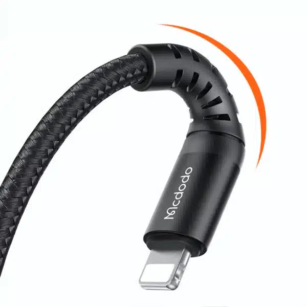 Mcdodo CA-226 USB to Lightning Cable Brand: Mcdodo Cable Type: USB to Lightning Cable Cable Length Options: 2 Length Options Available, as below: Model: CA-2260 Length @ 0.20m SKU @ 6921002622608 Model: CA-2261 Length @ 1.20m SKU @ 6921002622615 Cable Color: Black Cable Material: Nylon Braided Cable Other Features: PD fast charge @ Upgraded charging current Max 3A; USB 2.0 standard transmission speed; Strong strain relief design with nylon braided cable; Strong strain relief for bending protection; Safe charging, small resistance conduction, keep charging at low temperature and protect your devices; With premium chipset to control power voltage and data transmission efficiently; Strong and lasting cable casing; Compliant to the mobile charging device standards. It's safe to use.