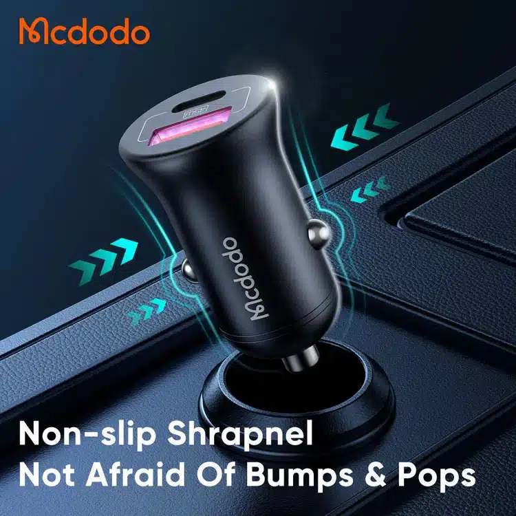 Mcdodo CC 268 45W PD Car Charger Dual Ports Type C USB 3