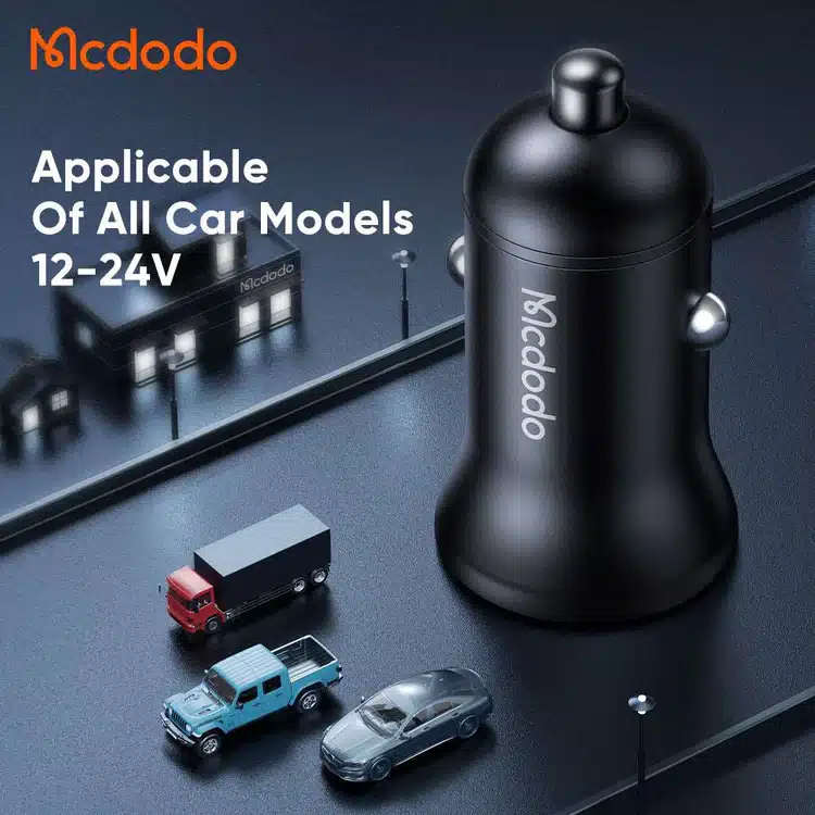 Mcdodo CC 268 45W PD Car Charger Dual Ports Type C USB 5
