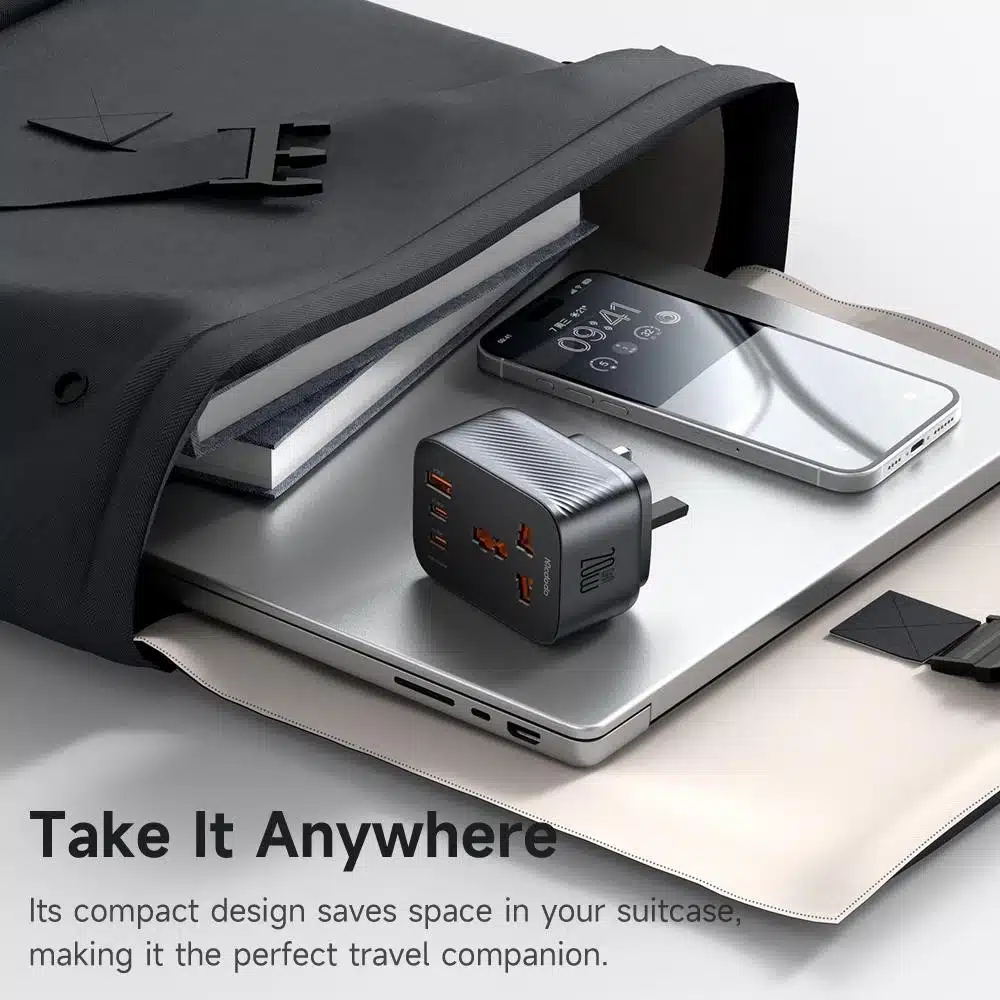 Mcdodo CP‐0810 UK Travel Plug Adapter with 3 USB Ports 4